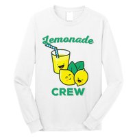 Lemonade Stand Crew and Boss Lemon Juice Summer Yellow Long Sleeve Shirt