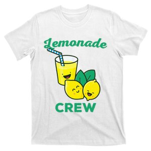 Lemonade Stand Crew and Boss Lemon Juice Summer Yellow T-Shirt