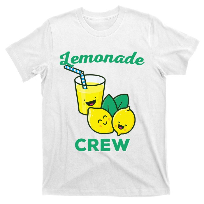 Lemonade Stand Crew and Boss Lemon Juice Summer Yellow T-Shirt