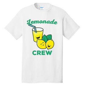 Lemonade Stand Crew and Boss Lemon Juice Summer Yellow Tall T-Shirt