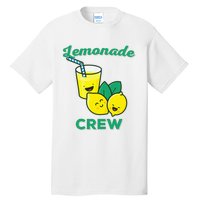 Lemonade Stand Crew and Boss Lemon Juice Summer Yellow Tall T-Shirt