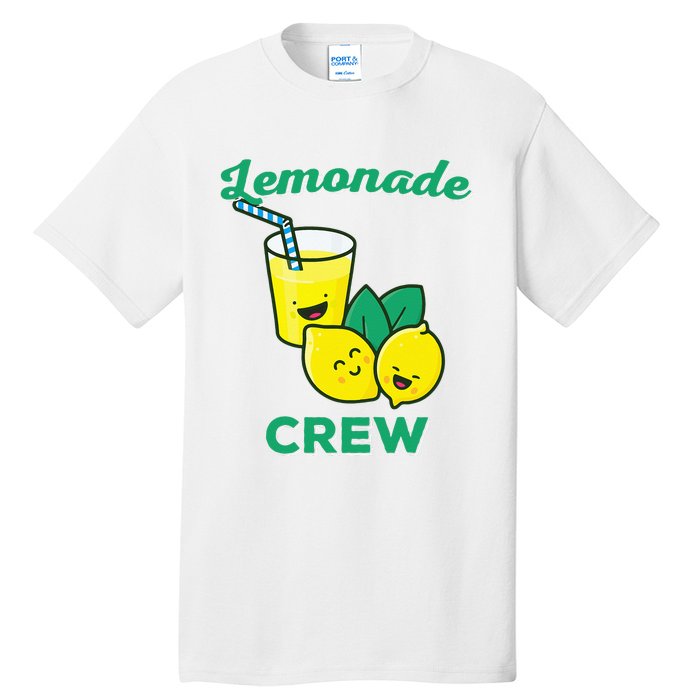 Lemonade Stand Crew and Boss Lemon Juice Summer Yellow Tall T-Shirt