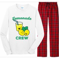 Lemonade Stand Crew and Boss Lemon Juice Summer Yellow Long Sleeve Pajama Set