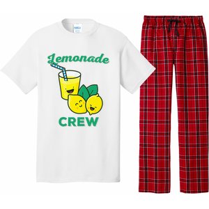 Lemonade Stand Crew and Boss Lemon Juice Summer Yellow Pajama Set