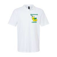 Lemonade Stand Crew and Boss Lemon Juice Summer Yellow Softstyle Adult Sport Polo