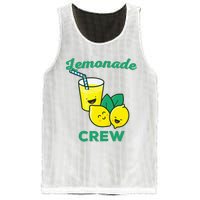 Lemonade Stand Crew and Boss Lemon Juice Summer Yellow Mesh Reversible Basketball Jersey Tank