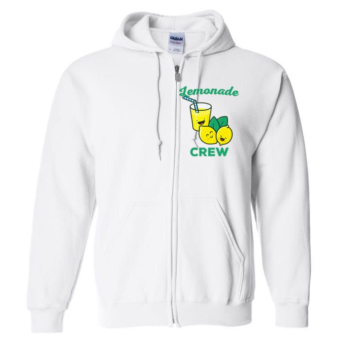 Lemonade Stand Crew and Boss Lemon Juice Summer Yellow Full Zip Hoodie