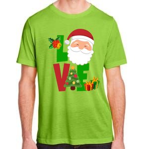 Love Santa Claus Christmas Holiday Cute Adult ChromaSoft Performance T-Shirt