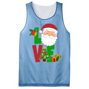 Love Santa Claus Christmas Holiday Cute Mesh Reversible Basketball Jersey Tank