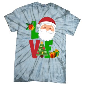 Love Santa Claus Christmas Holiday Cute Tie-Dye T-Shirt