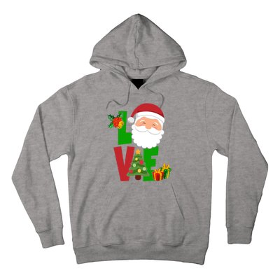 Love Santa Claus Christmas Holiday Cute Hoodie