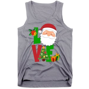 Love Santa Claus Christmas Holiday Cute Tank Top