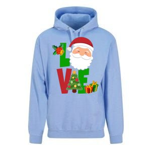 Love Santa Claus Christmas Holiday Cute Unisex Surf Hoodie