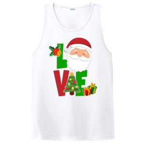 Love Santa Claus Christmas Holiday Cute PosiCharge Competitor Tank