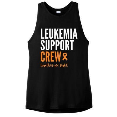 Leukemia Support Crew Together We Fight Ladies PosiCharge Tri-Blend Wicking Tank