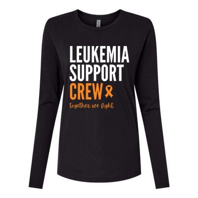 Leukemia Support Crew Together We Fight Womens Cotton Relaxed Long Sleeve T-Shirt