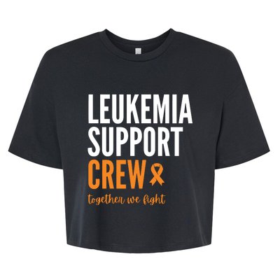 Leukemia Support Crew Together We Fight Bella+Canvas Jersey Crop Tee