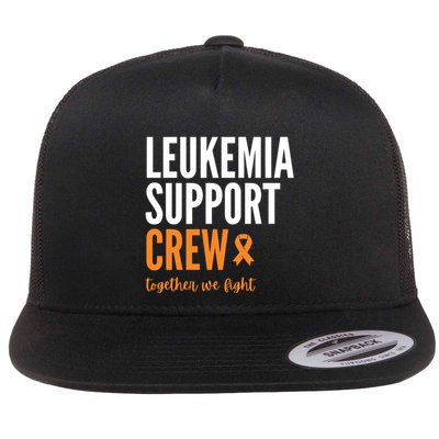 Leukemia Support Crew Together We Fight Flat Bill Trucker Hat