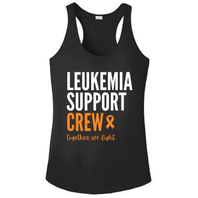 Leukemia Support Crew Together We Fight Ladies PosiCharge Competitor Racerback Tank