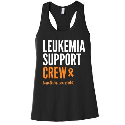 Leukemia Support Crew Together We Fight Women's Racerback Tank