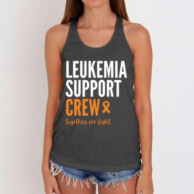 Leukemia Support Crew Together We Fight Women's Knotted Racerback Tank