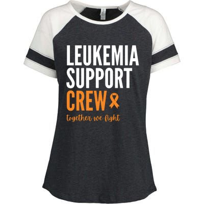 Leukemia Support Crew Together We Fight Enza Ladies Jersey Colorblock Tee