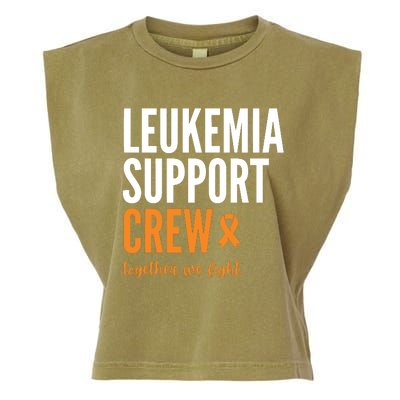 Leukemia Support Crew Together We Fight Garment-Dyed Women's Muscle Tee