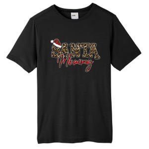 Leopard Santa Claus Christmas Western Santa Gift Tall Fusion ChromaSoft Performance T-Shirt