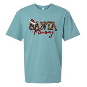 Leopard Santa Claus Christmas Western Santa Gift Sueded Cloud Jersey T-Shirt