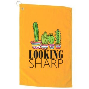 Looking Sharp Cactus For Cute Plant Cacti Gift Platinum Collection Golf Towel