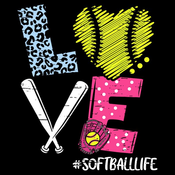 Love Softball Coach Player Softball Life Cooling Performance Crew T-Shirt