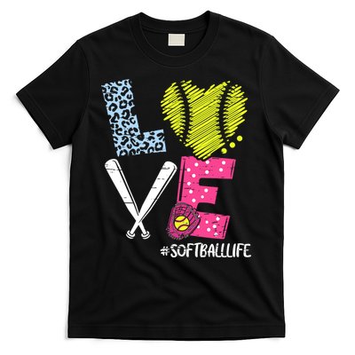 Love Softball Coach Player Softball Life T-Shirt