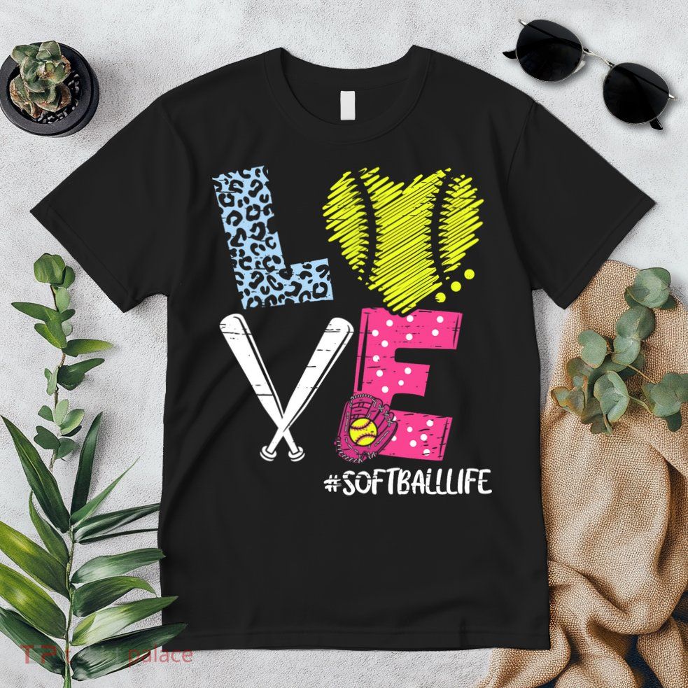 Love Softball Coach Player Softball Life Premium T-Shirt