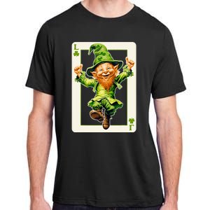 Leprechaun Shamrock Card St Paddys Day Festival Adult ChromaSoft Performance T-Shirt