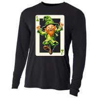 Leprechaun Shamrock Card St Paddys Day Festival Cooling Performance Long Sleeve Crew