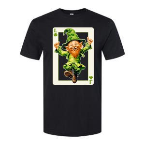 Leprechaun Shamrock Card St Paddys Day Festival Softstyle CVC T-Shirt