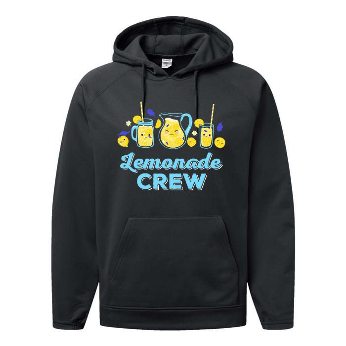 Lemonade Stand Crew and Boss Lemon Juice Summer Performance Fleece Hoodie