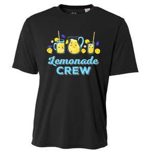 Lemonade Stand Crew and Boss Lemon Juice Summer Cooling Performance Crew T-Shirt