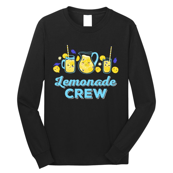 Lemonade Stand Crew and Boss Lemon Juice Summer Long Sleeve Shirt