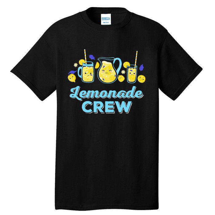 Lemonade Stand Crew and Boss Lemon Juice Summer Tall T-Shirt