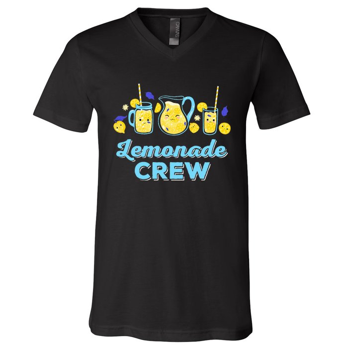 Lemonade Stand Crew and Boss Lemon Juice Summer V-Neck T-Shirt