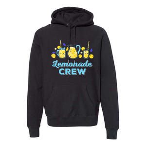 Lemonade Stand Crew and Boss Lemon Juice Summer Premium Hoodie