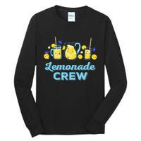 Lemonade Stand Crew and Boss Lemon Juice Summer Tall Long Sleeve T-Shirt