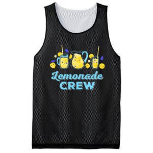 Lemonade Stand Crew and Boss Lemon Juice Summer Mesh Reversible Basketball Jersey Tank