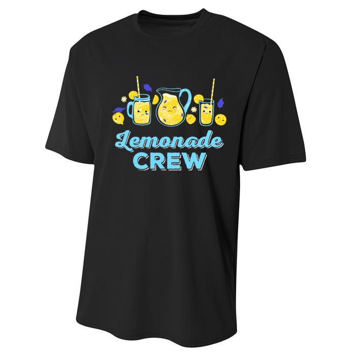 Lemonade Stand Crew and Boss Lemon Juice Summer Performance Sprint T-Shirt