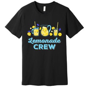 Lemonade Stand Crew and Boss Lemon Juice Summer Premium T-Shirt