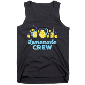 Lemonade Stand Crew and Boss Lemon Juice Summer Tank Top