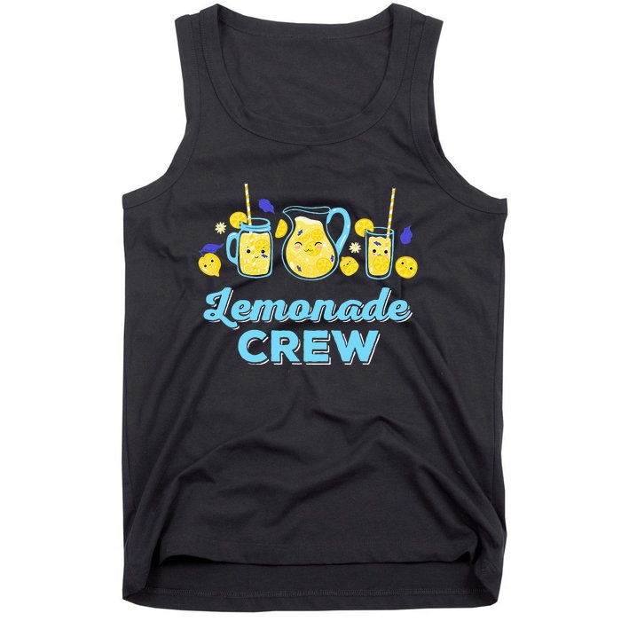 Lemonade Stand Crew and Boss Lemon Juice Summer Tank Top