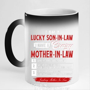 Like Soninlaw Crazy Motherinlaw 11oz Black Color Changing Mug