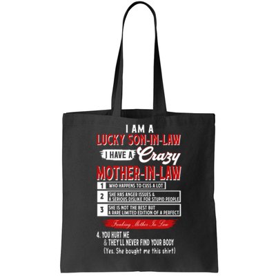 Like Soninlaw Crazy Motherinlaw Tote Bag